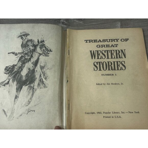 Treasury of Great Western Stories #1 Book By Louis L'Amour Paperbacks 1965 - Picture 2 of 6